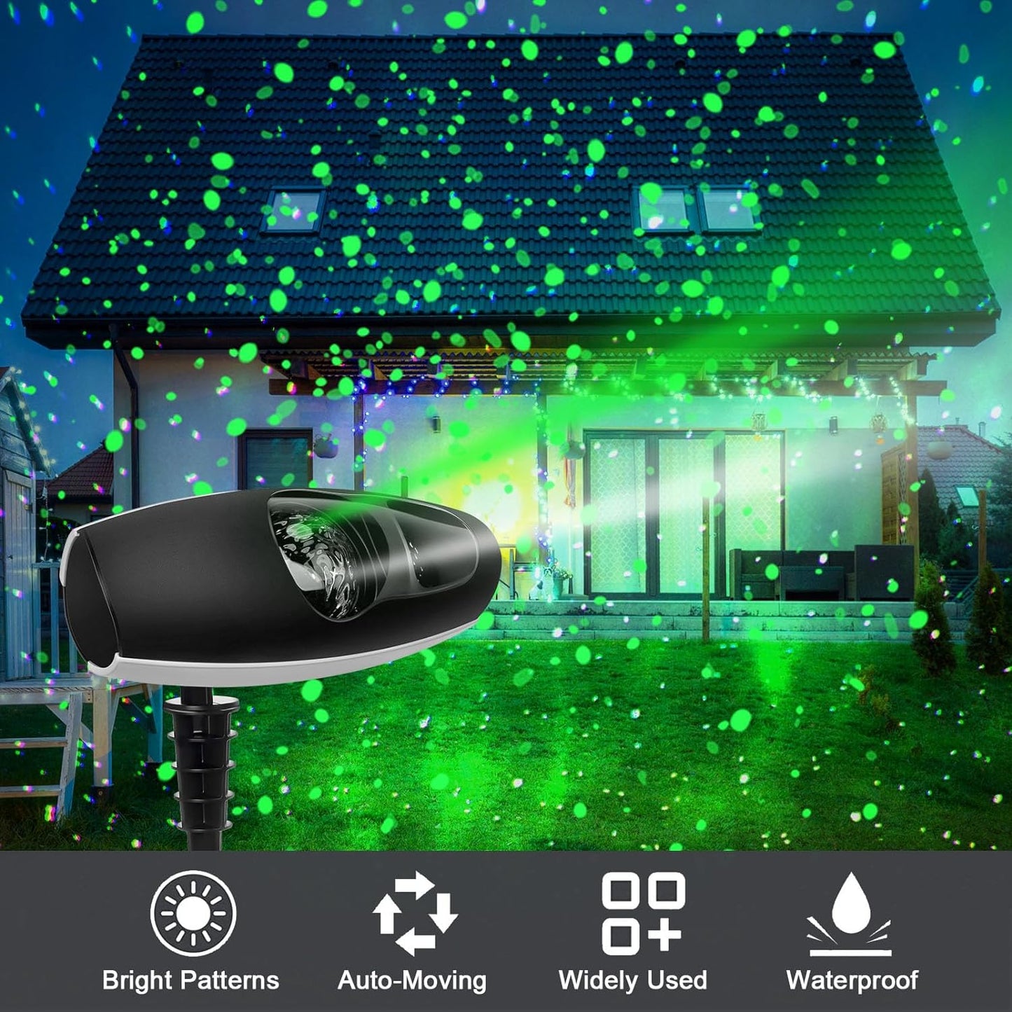 Baquler Luces De ProyectorDe Navidad, Luces De Luciér-naga 3
